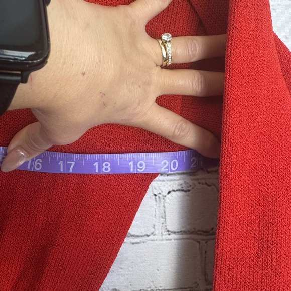 VTG St. John for I.Magnin Red Button Detailed Knit‎ Dress Nursing Sz 10/MEDIUM - Picture 8 of 12